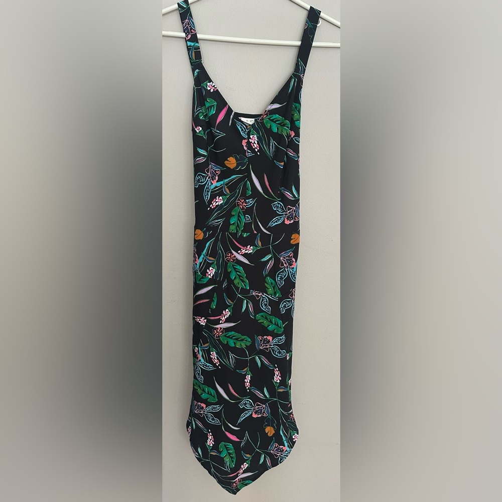 a.n.d. A NEW DAY size SMALL Floral Black Dress